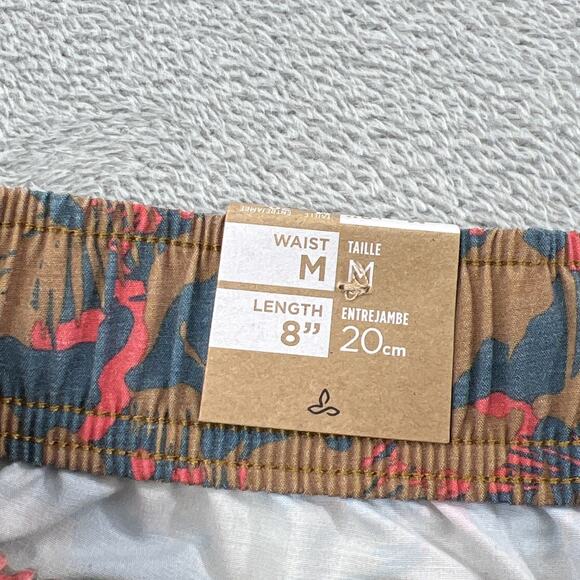 PrAna M Metric E-Waist Zip Swim Trunks Fresca Camo 8” inseam 30” Waist - Picture 8 of 12